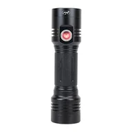 Latarki - Aluminiowa latarka podwójna LED PNI Adventure F200, bateria 4000 mAh i port micro USB, 3 diody LED z dużą aperturą i jedna z fokusem, obie mają 3 poziomy mocy - miniaturka - grafika 1
