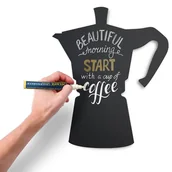 Tablice i flipcharty - SECURIT SECURIT Tablica kredowa w kształcie kawiarki 50x30 FB-MOKA - miniaturka - grafika 1