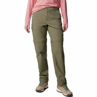 Spodnie sportowe damskie - Damskie spodnie z odpinanymi nogawkami Columbia Leslie Falls Convertible Pant stone green - 10 - miniaturka - grafika 1