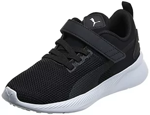 PUMA Unisex dziecięce buty do biegania Flyer Runner V Ps, czarny - Czarny Puma Black Puma White 01-30 EU - Buty dla dziewczynek - miniaturka - grafika 1