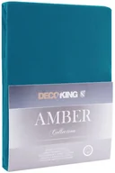 Prześcieradła - DecoKing Jersey/AMBER/BLUESAPPHIRE/140-160x200+30 - miniaturka - grafika 1