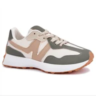 Sneakersy damskie - Buty Sportowe Sneakersy Damskie Zielone Eleganckie Modne Stylowe Wygodne Skórzane Na Lato Na Jesień Na Wiosnę 38 - miniaturka - grafika 1