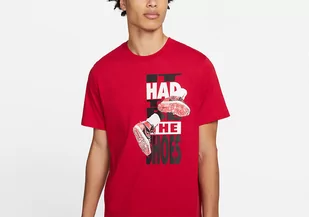Nike Air Jordan The Shoes Crew Tee Gym Red - Koszulki męskie - miniaturka - grafika 1