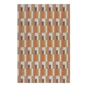 Dywany - Pomarańczowo-naturalny dywan 155x230 cm Riley Block Geo – Flair Rugs - miniaturka - grafika 1