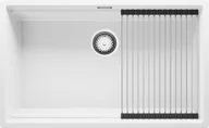 Zlewozmywaki - Zlew BRANDE SWIFT SLIM 760-80 WHITE (biały) zwijany ociekacz ROLLMATA - miniaturka - grafika 1
