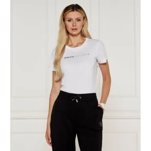 Armani Exchange T-shirt | Regular Fit - Koszulki i topy damskie - miniaturka - grafika 1