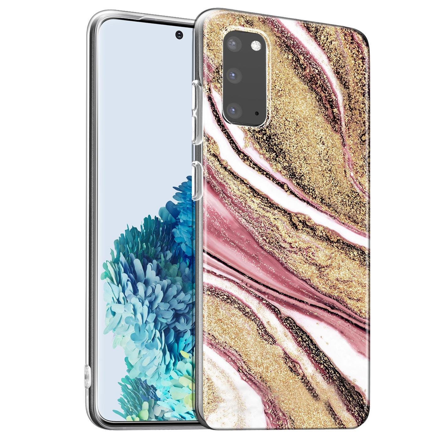 Etui ochronne na telefon Samsung Galaxy S20 FE z motywem marmuru Silikonowe wąskie etui na telefon komórkowy