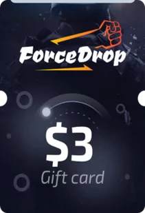 Forcedrop.gg Gift Card 3 USD - Code GLOBAL - Kody i doładowania cyfrowe - miniaturka - grafika 1