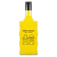 Domowy wyrób alkoholu - BUTELKA FALA Z NADRUKIEM ELIKSIR ZDROWIA BABCI I DZIADKA - miniaturka - grafika 1