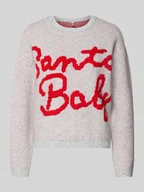 Swetry damskie - Sweter świąteczny o kroju regular fit z napisem model ‘XMAS SANTA’ - miniaturka - grafika 1