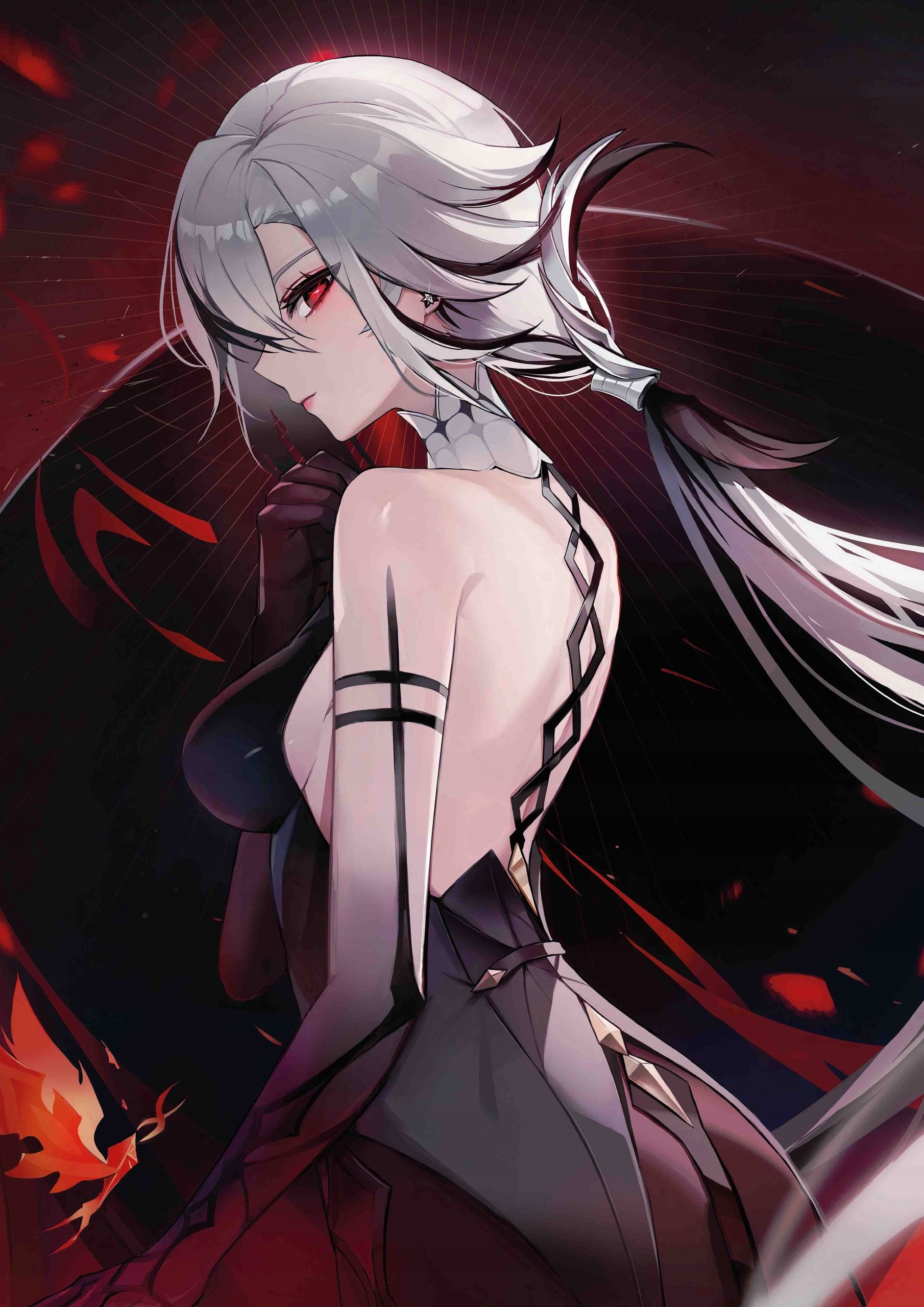 Plakat A3 Genshin Impact Anime Gra Arlecchino