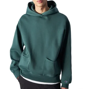 Bluza Champion Hooded Sweatshirt 220510-GS514 - zielona - Bluzy sportowe męskie - miniaturka - grafika 1