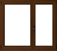 Okna - Lupol 2-szybowe fasadowe kolor lakier orzech O18 RU 1465x1135 mm - miniaturka - grafika 1