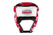 MASTERS FIGHT EQUIPMENT Kask treningowy MJE - KTOP-PU-KM czerwony (ZMIANA CENY) a-ty 02012-KMXS