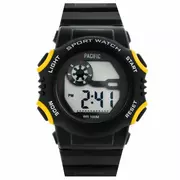 Zegarki dla dzieci - Czarno-żółty dziecięcy zegarek elektroniczny Pacific 221L-3 - miniaturka - grafika 1