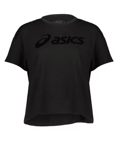 Koszulki i topy damskie - asics Koszulka "Big Logo Tee" w kolorze czarnym - grafika 1