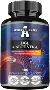 APOLLO'S HEGEMONY DGL + ALOE VERA LUKRECJA ALOES 180 KAPSUŁEK - Suplementy naturalne - miniaturka - grafika 1
