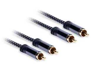 3M Kabel AQ RCA Cinch x2 RCA Cinch x2 czarny xpa43030 xpa43030 - Kable - miniaturka - grafika 1