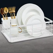 Suszarki do naczyń - Suszarka do naczyń Decor 43 x 32 x 14 cm biała AMBITION - miniaturka - grafika 1