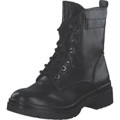 Botki damskie - Tamaris Damskie sztyblety Lace Boot Flat 1-25236-43, Black Glam, 40 EU, Black Glam, 40 EU - miniaturka - grafika 1