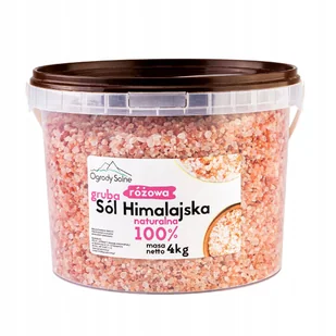 SÓL HIMALAJSKA RÓŻOWA GRUBA 4kg w WIADERKU - Sól - miniaturka - grafika 1
