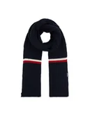 Apaszki i szaliki męskie - Tommy Hilfiger Szalik Monotype Chunky Knit Scarf AM0AM11507 Granatowy - miniaturka - grafika 1