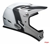 Kaski rowerowe - Kask full face Bell Sanction presences matte black white - miniaturka - grafika 1