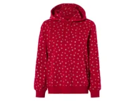 Bluzy sportowe damskie - esmara® Bluza dresowa damska z bawełny (XS (32/34), Czerwony) - miniaturka - grafika 1