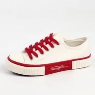 Trampki damskie - Białe trampki damskie SUPER STAR 525-c4 - Suzana - miniaturka - grafika 1