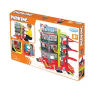 Tory, garaże, parkingi - Mochtoys - Parking 4 Poziomy garaż z Autkiem - miniaturka - grafika 1