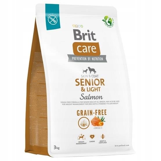 Brit Care Dog Grain-Free Senior& light 3 kg Salmon