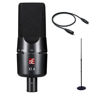sE Electronics X1 A - Mikrofon pojemnościowy + statyw + kabel 3m ♦ 30 DNI NA ZWROT ♦ GWARANCJA DOOR-TO-DOOR ♦ SZYBKA WYSYŁKA - Mikrofony estradowe - miniaturka - grafika 1