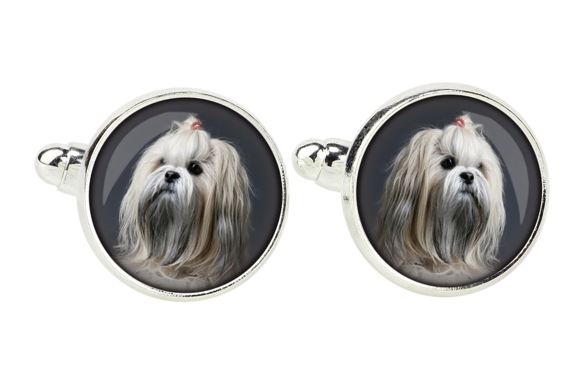 Lhasa Apso - spinki do mankietów, ozdoba koszuli, zawieszka do koszuli marki Art-Dog