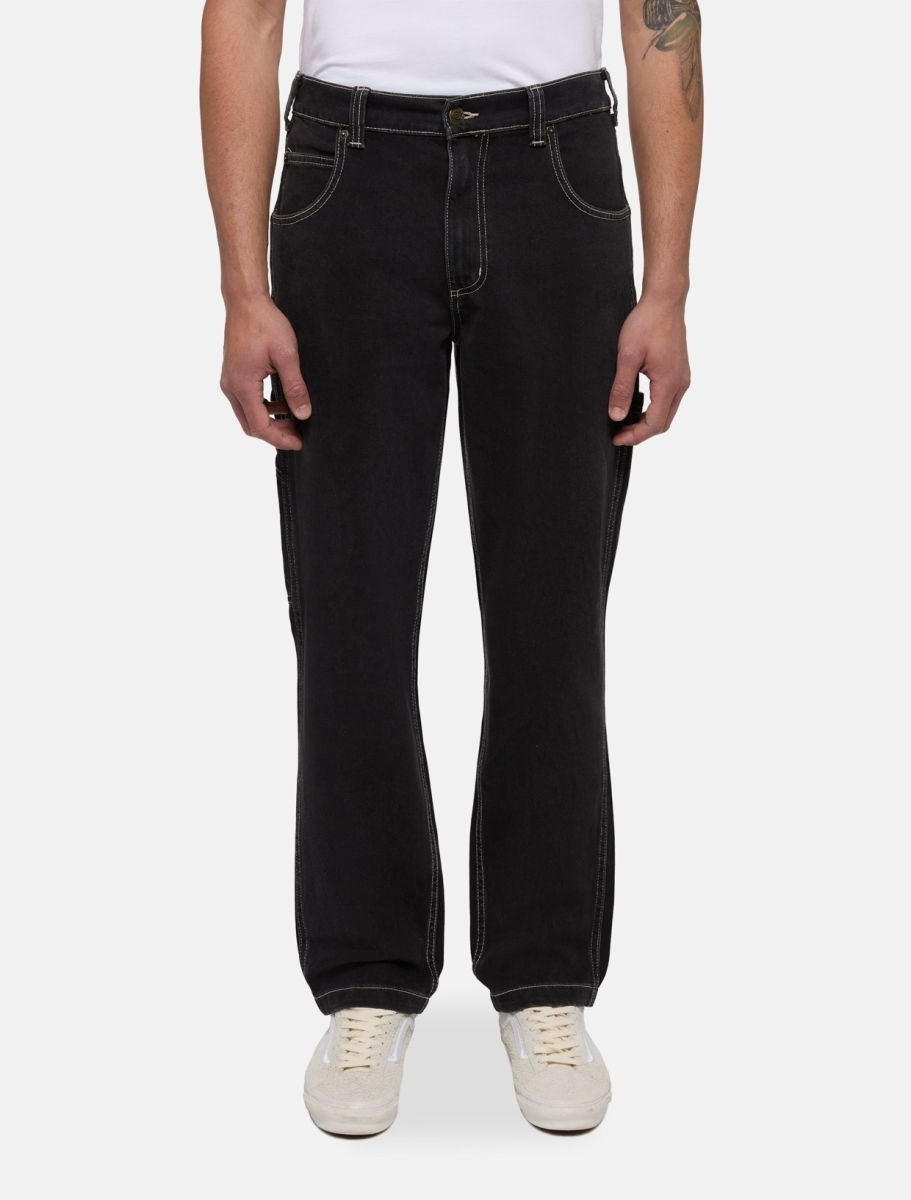 jeansy męskie dickies garyville - dk0a4xecj791 denim czarny