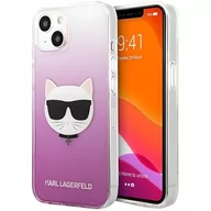 Etui i futerały do telefonów - Karl Lagerfeld KLHCP13SCTRP iPhone 13 mini 5,4" hardcase różowy/pink Choupette Head KF000767 - miniaturka - grafika 1