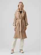 Kurtki damskie - Vero Moda Trencz 10252979 Brązowy - miniaturka - grafika 1