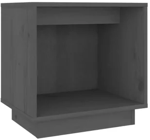 Szara drewniana szafka nocna skandynawska M8-D19 - Szafki nocne Szara drewniana szafka nocna skandynawska M8-D19 - Szafki nocne - miniaturka - grafika 1