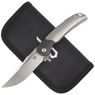 Nóż składany Bestech Supernova Grey Titanium / Black Zirconium, Satin Flat Satin M390 (BT2111A) - Noże - miniaturka - grafika 4