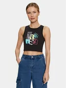 Koszulki i topy damskie - Vans Top Special Character Fitted Tank VN000GZW Czarny Slim Fit - miniaturka - grafika 1