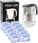 Dzbanki filtrujące - Dzbanek filtrujący wodę Aquaphor Onyx 4.2 L CZARNY TRITAN + 10 FILTRÓW duży - miniaturka - grafika 1