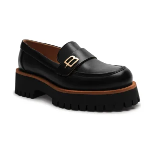 Baldinini Skórzane loafersy - Półbuty damskie - miniaturka - grafika 1