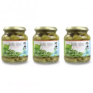 Bio Kontynenty Fasolka zielona w zalewie (słoik) Zestaw 3 x 340 g Bio - Warzywa w marynacie - miniaturka - grafika 1