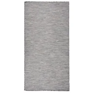 Dywany zewnętrzne - vidaXL Dywan zewnętrzny o płaskim splocie, 100x200 cm, brązowo-czarny - miniaturka - grafika 1