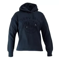 Bluzy damskie - GANT Damska bluza z kapturem Rel Tonal Graphic, niebieski (Evening Blue), L - miniaturka - grafika 1