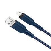 Kable USB - Hoco kabel USB do Iphone Lightning 8-pin 2,4A VICTORY X59 1 metr niebieski - miniaturka - grafika 1