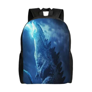 a459 Plecak Godzilla dla dzieci chłopców i dziewcząt, torba szkolna o dużej pojemności z regulowanymi paskami, lekki plecak, wodoodporny bqdt459 - Torebki damskie - miniaturka - grafika 1