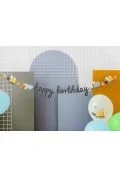 Baner Happy birthday Pojazdy budowlane - Materiały pomocnicze dla nauczycieli - miniaturka - grafika 1