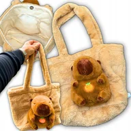 Torebki damskie - PLUSZOWA TOREBKA DLA DZIECI NA RAMIĘ KAPIBARA MASKOTKA PLUSZOWA - miniaturka - grafika 1