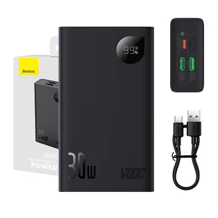Baseus Adaman2 Powerbank 20000mAh 30W PPAD050001 z wyświetlaczem 2 x USB / 1x USB Typ C Power Delivery Quick Charge SCP czarny - Powerbanki - miniaturka - grafika 12