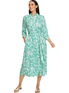 Sukienki - Heine Sukienka w kolorze biało-turkusowym - miniaturka - grafika 1